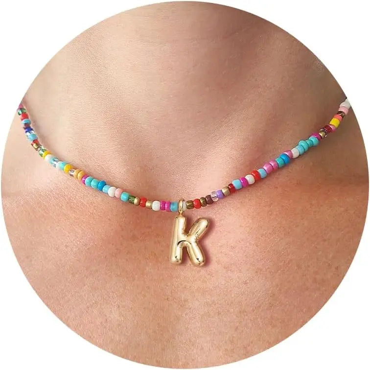 Colorful Initial Necklace