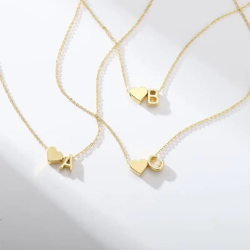 Initial Heart Necklace