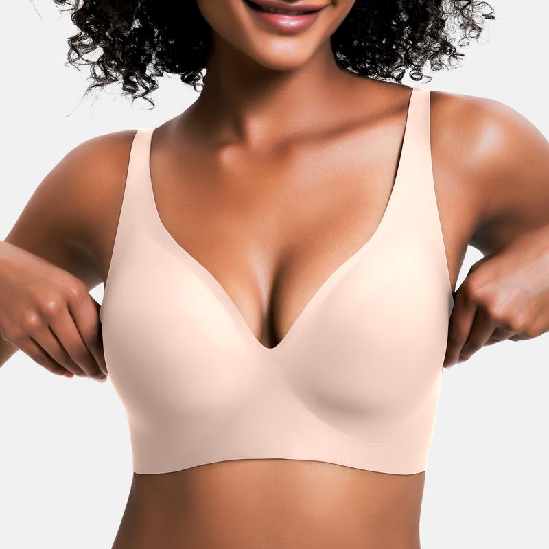Jelly Seamless Wireless Push Up Bra