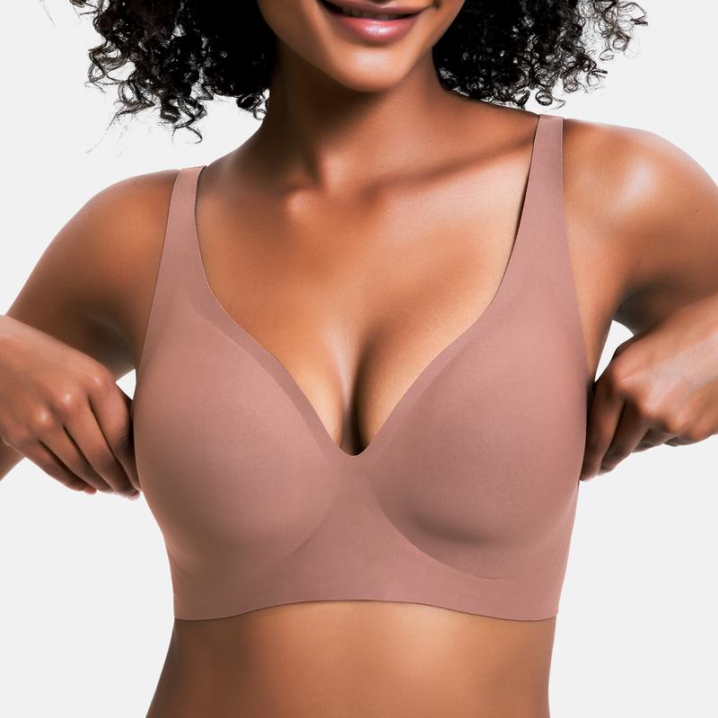 Jelly Seamless Wireless Push Up Bra
