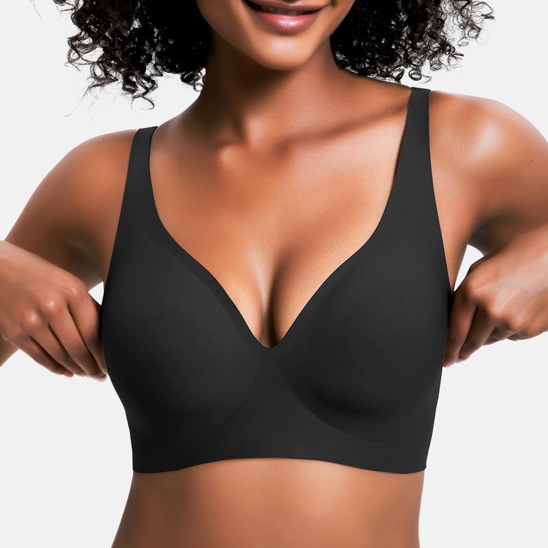 Jelly Seamless Wireless Push Up Bra