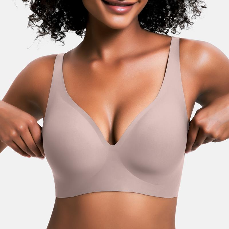 Jelly Seamless Wireless Push Up Bra