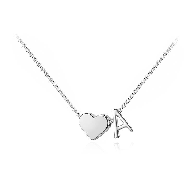 Initial Heart Necklace
