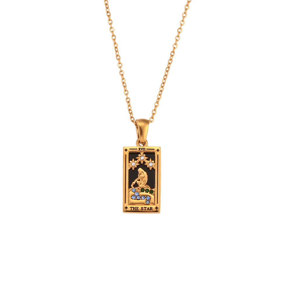 The Star - Tarot Reading Card Necklace