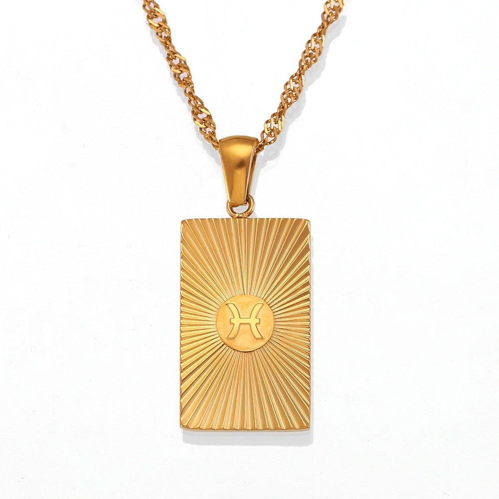 Radiant Rising Sun Constellation Necklace - 18K Glod plated (Full collection)