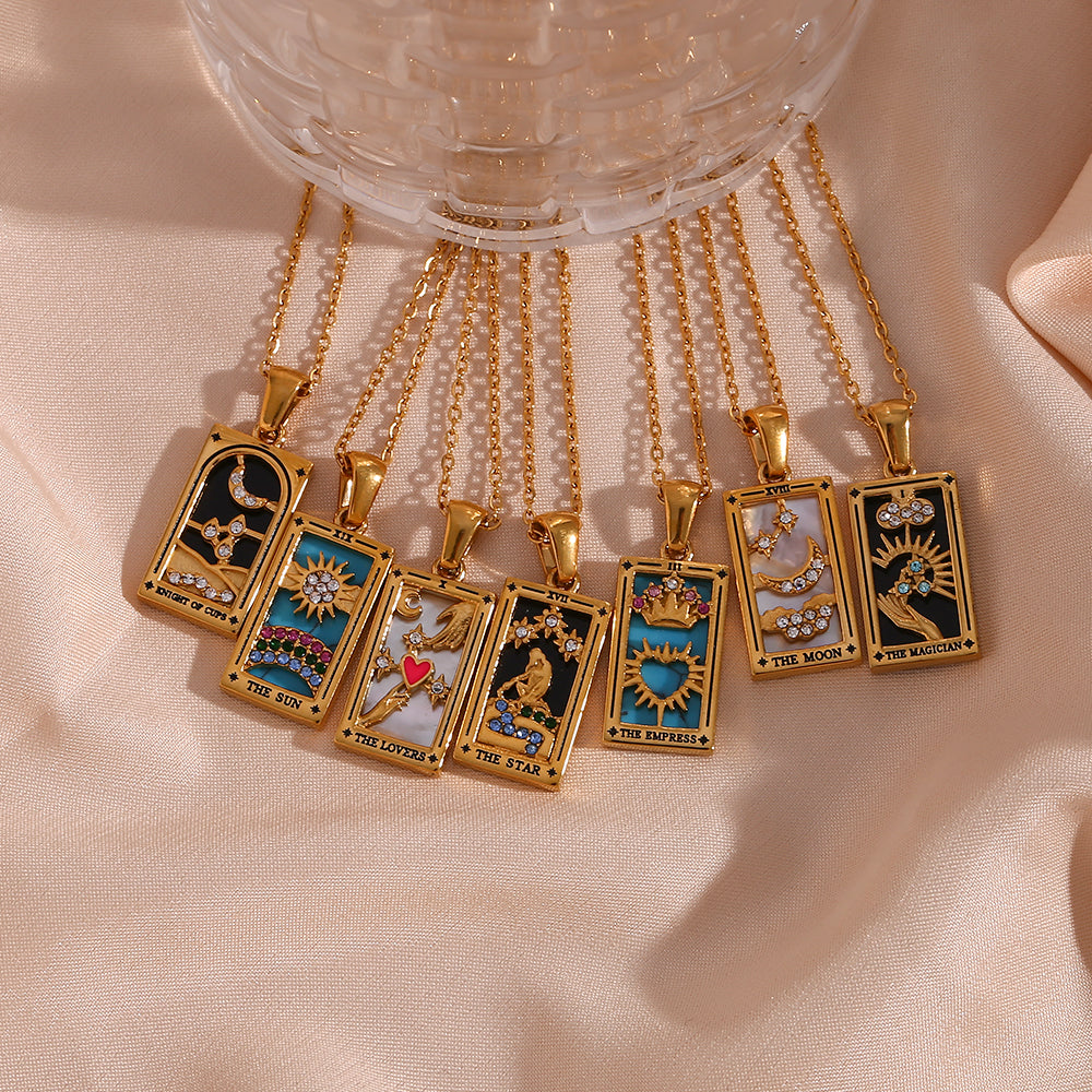 Knigth of cups - Tarot Reading Card Necklace