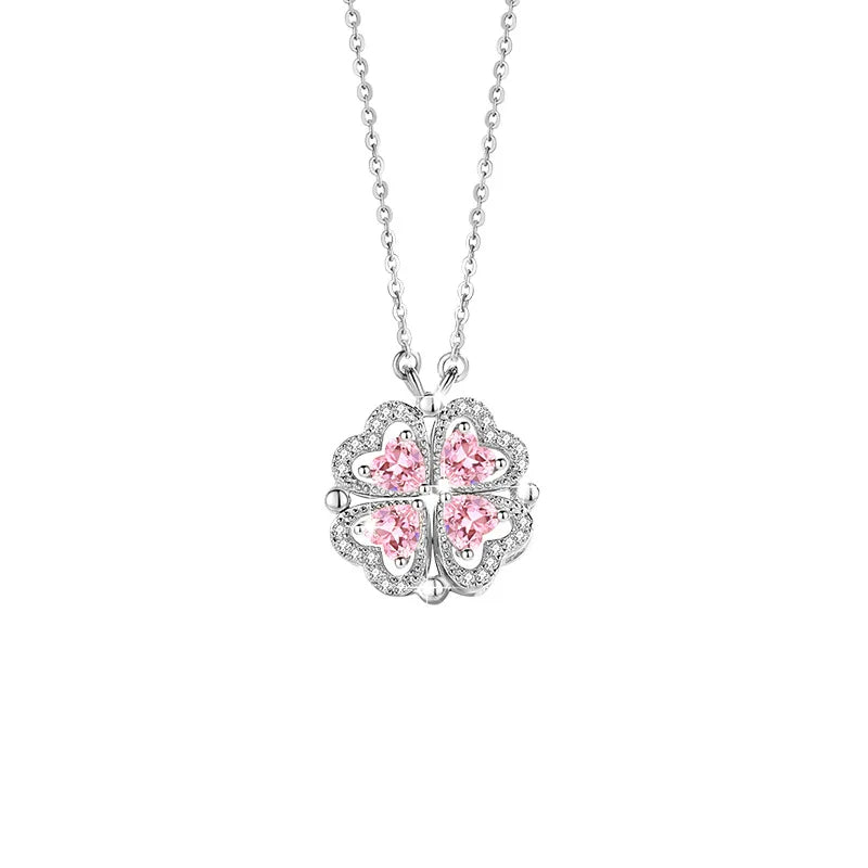 Love & Clover Necklace - 925 Sterling Silver