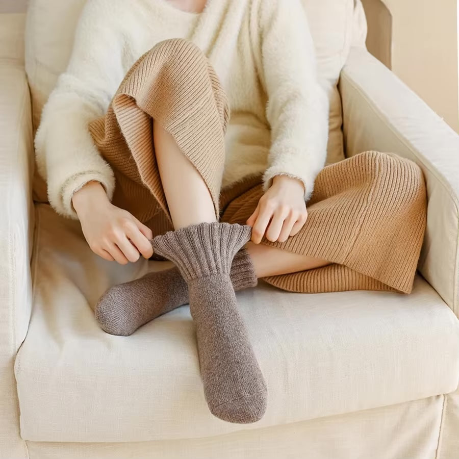 Cozy Knit Winter Socks - 5x Pack