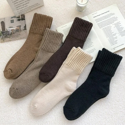 Cozy Knit Winter Socks - 5x Pack
