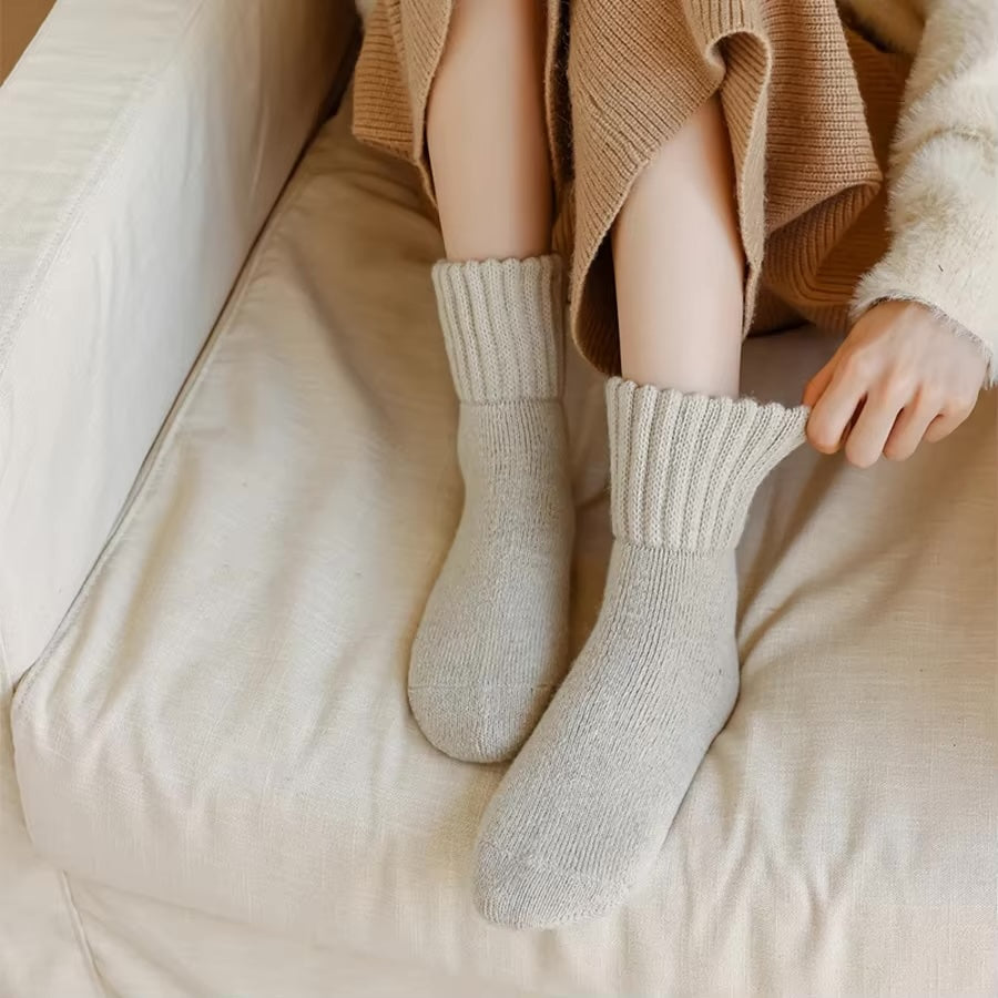 Cozy Knit Winter Socks - 5x Pack
