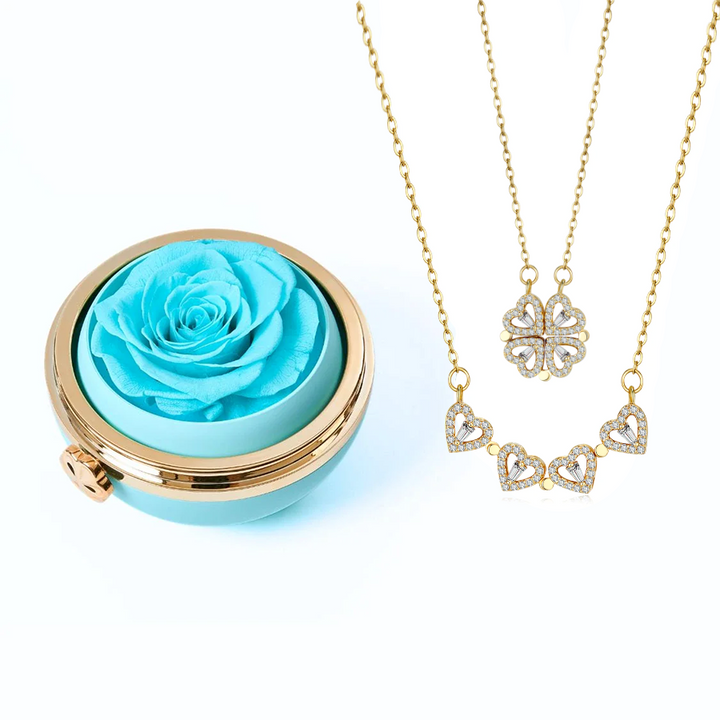 Eternal Love Orb & Clover Necklace