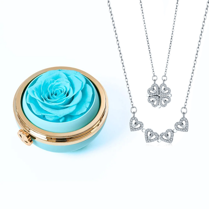 Eternal Love Orb & Clover Necklace