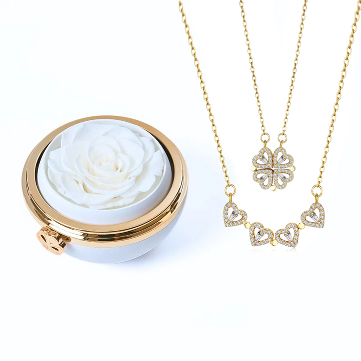 Eternal Love Orb & Clover Necklace