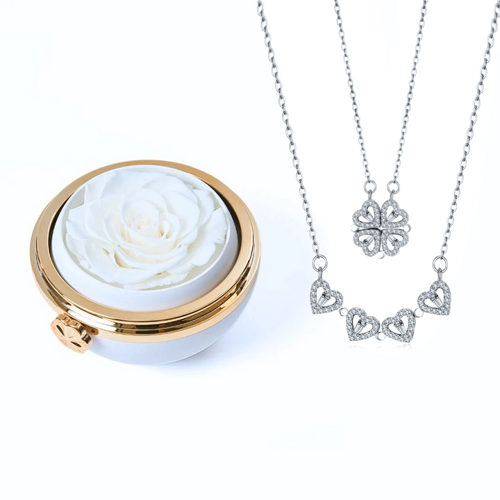 Eternal Love Orb & Clover Necklace