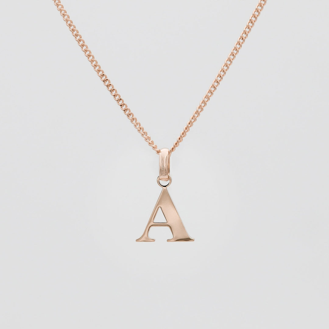 Elegant Initial Letter Necklace