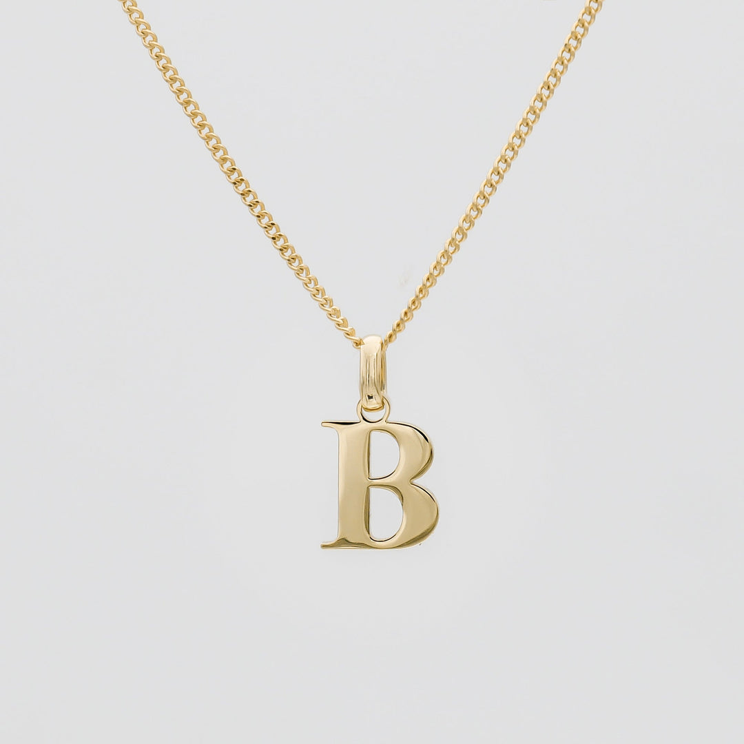 Elegant Initial Letter Necklace