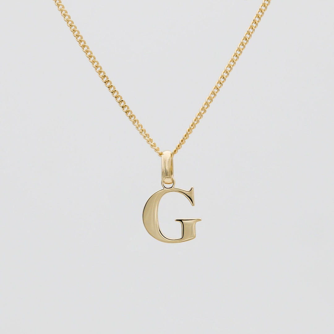 Elegant Initial Letter Necklace