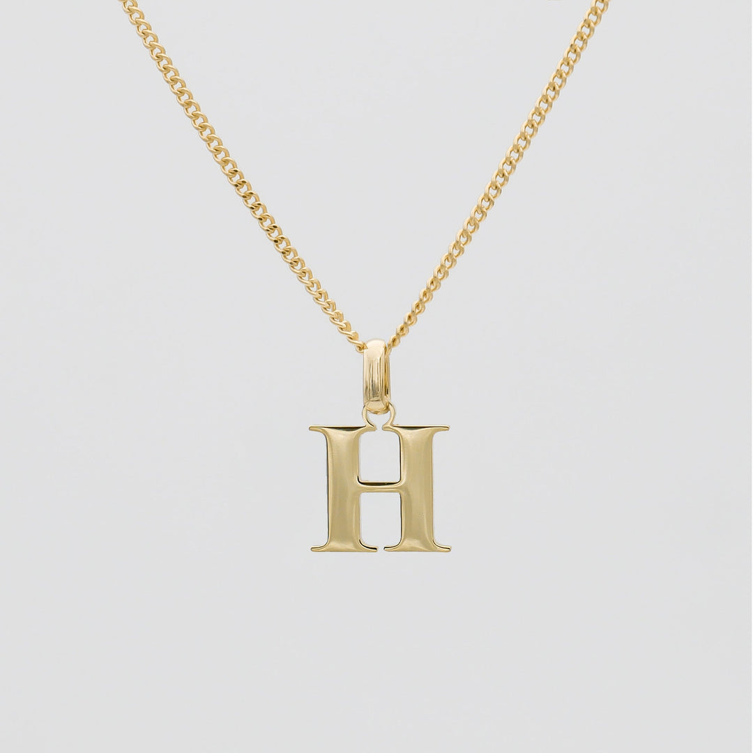 Elegant Initial Letter Necklace