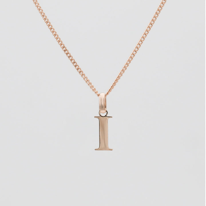 Elegant Initial Letter Necklace