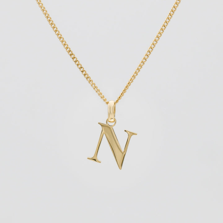 Elegant Initial Letter Necklace