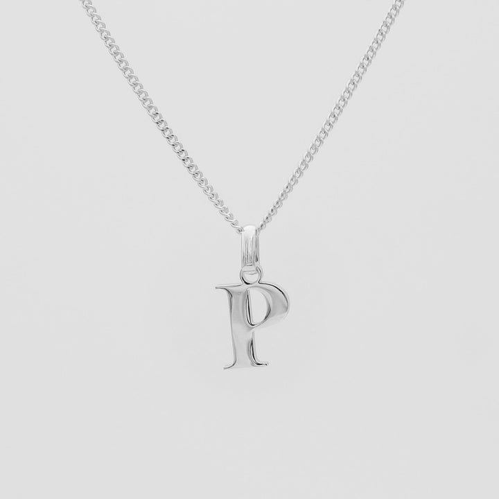 Elegant Initial Letter Necklace