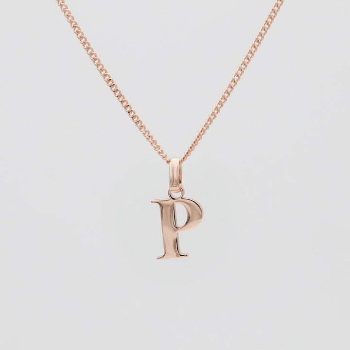 Elegant Initial Letter Necklace