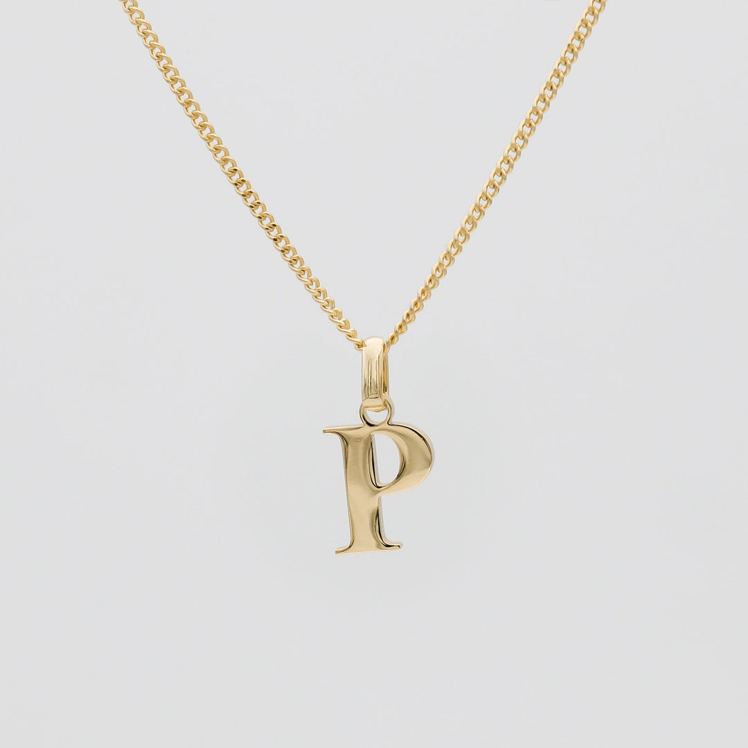 Elegant Initial Letter Necklace