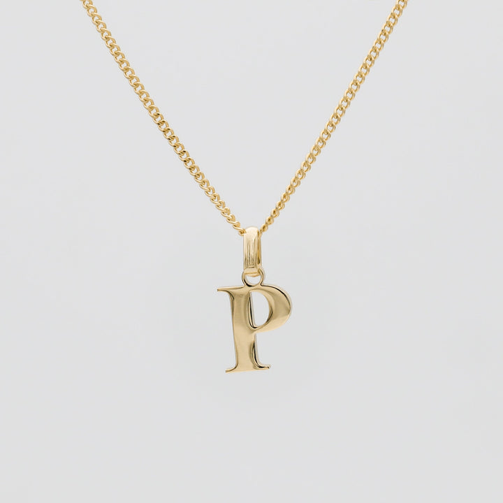 Elegant Initial Letter Necklace