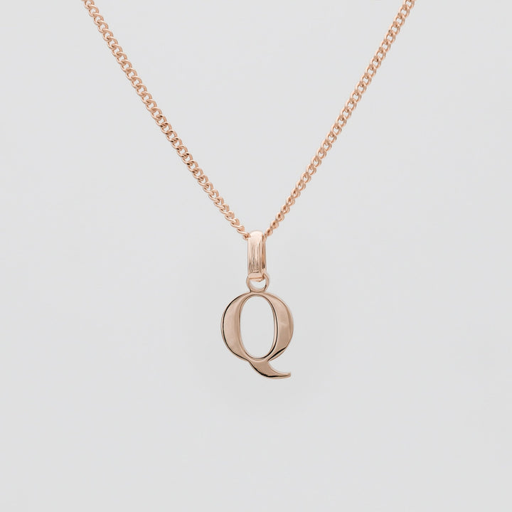 Elegant Initial Letter Necklace