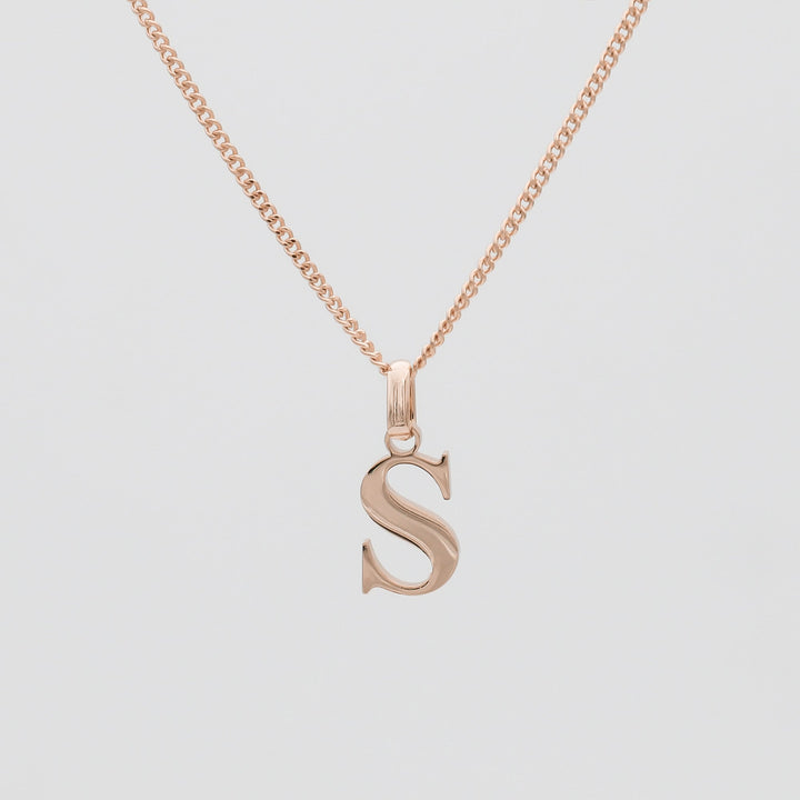 Elegant Initial Letter Necklace