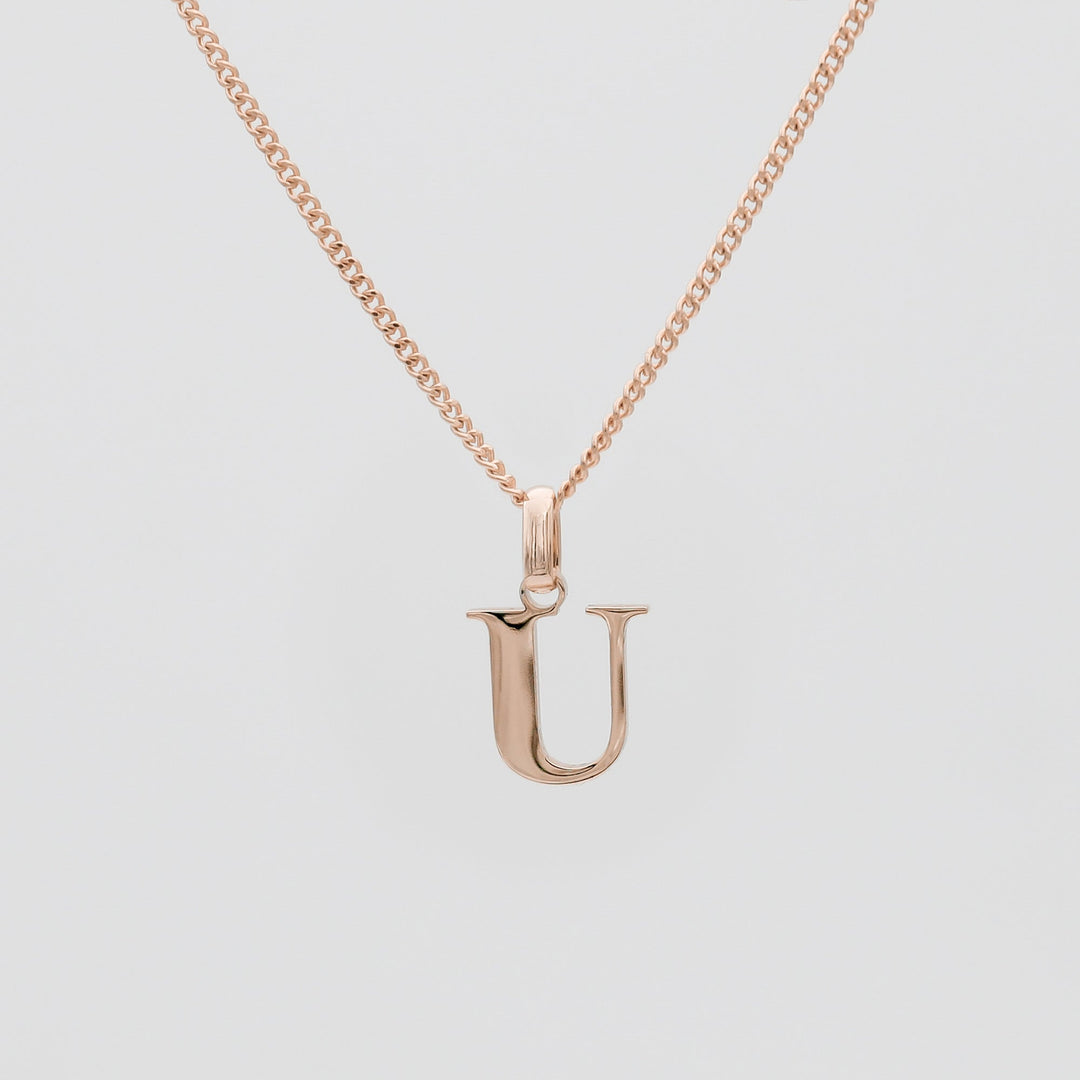 Elegant Initial Letter Necklace