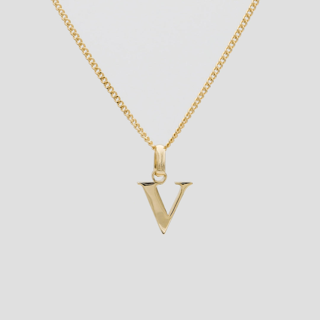 Elegant Initial Letter Necklace