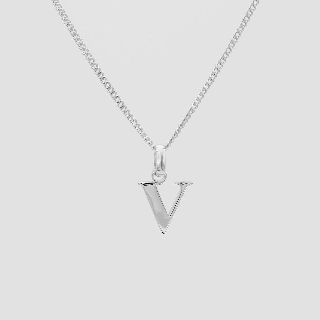 Elegant Initial Letter Necklace