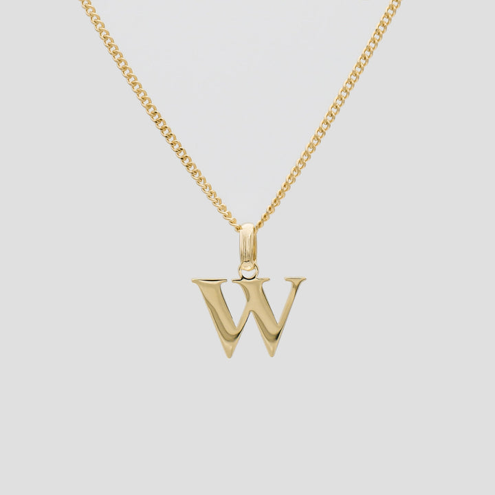 Elegant Initial Letter Necklace