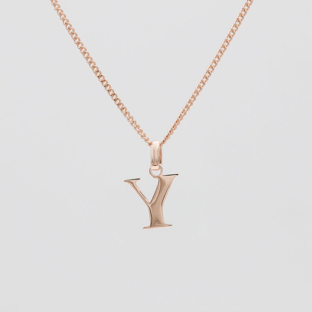 Elegant Initial Letter Necklace