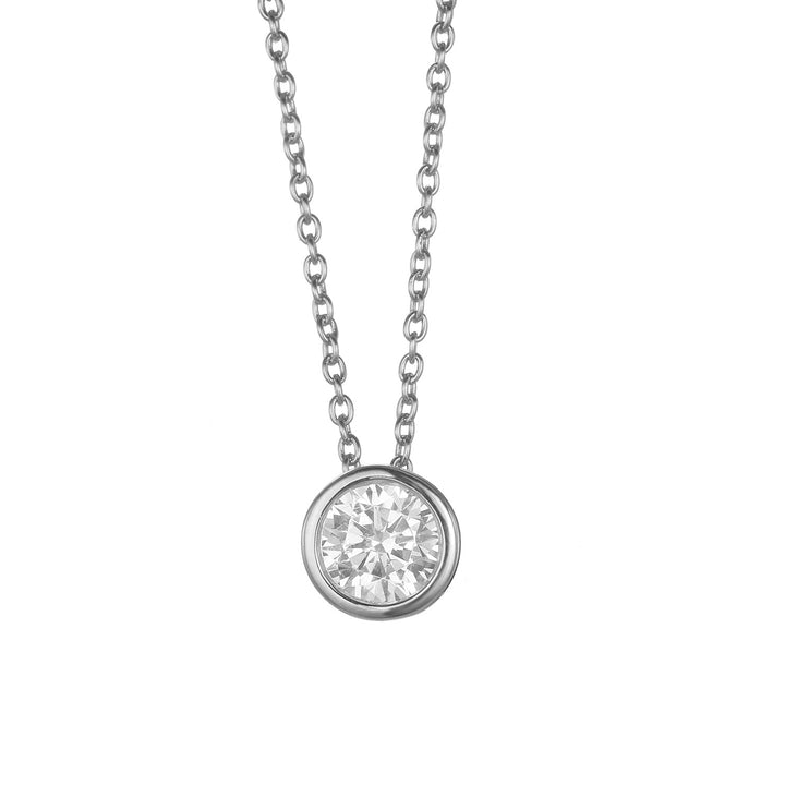 Round Birthstone Necklace