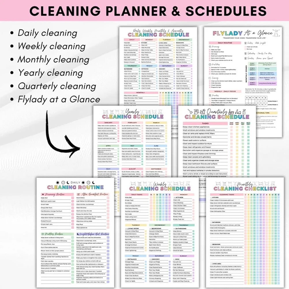 ADHD Cleaning Planner -  Daily Focus & Home Reset Notebook