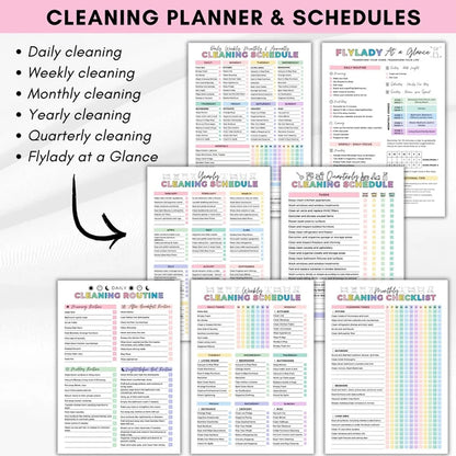 ADHD Cleaning Planner -  Daily Focus & Home Reset Notebook