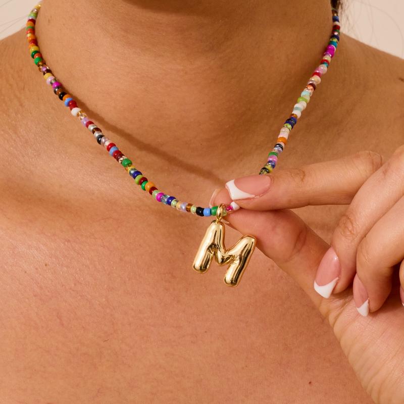 Colorful Initial Necklace