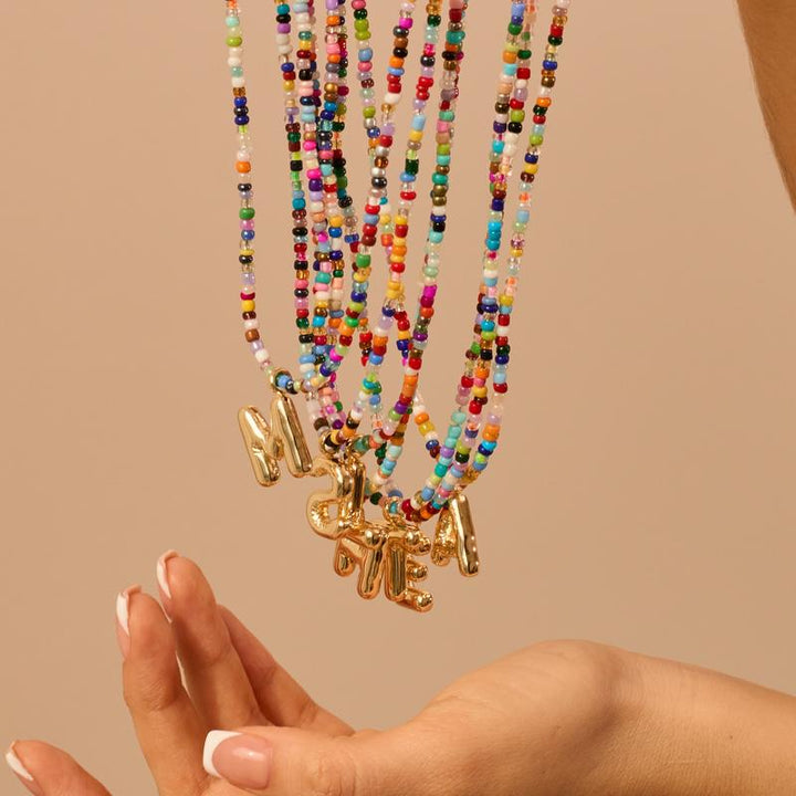 Colorful Initial Necklace