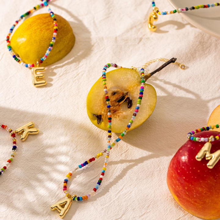 Colorful Initial Necklace