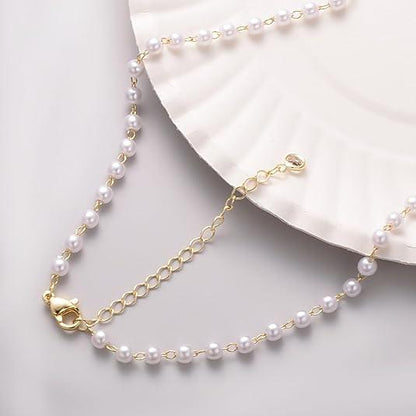 Cross & Pearl Necklace