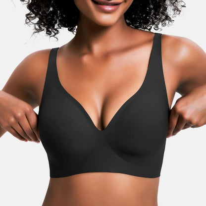 Jelly Seamless Wireless Push Up Bra