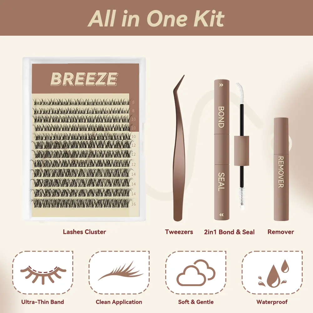 Wispy Spike Lash Cluster Kit