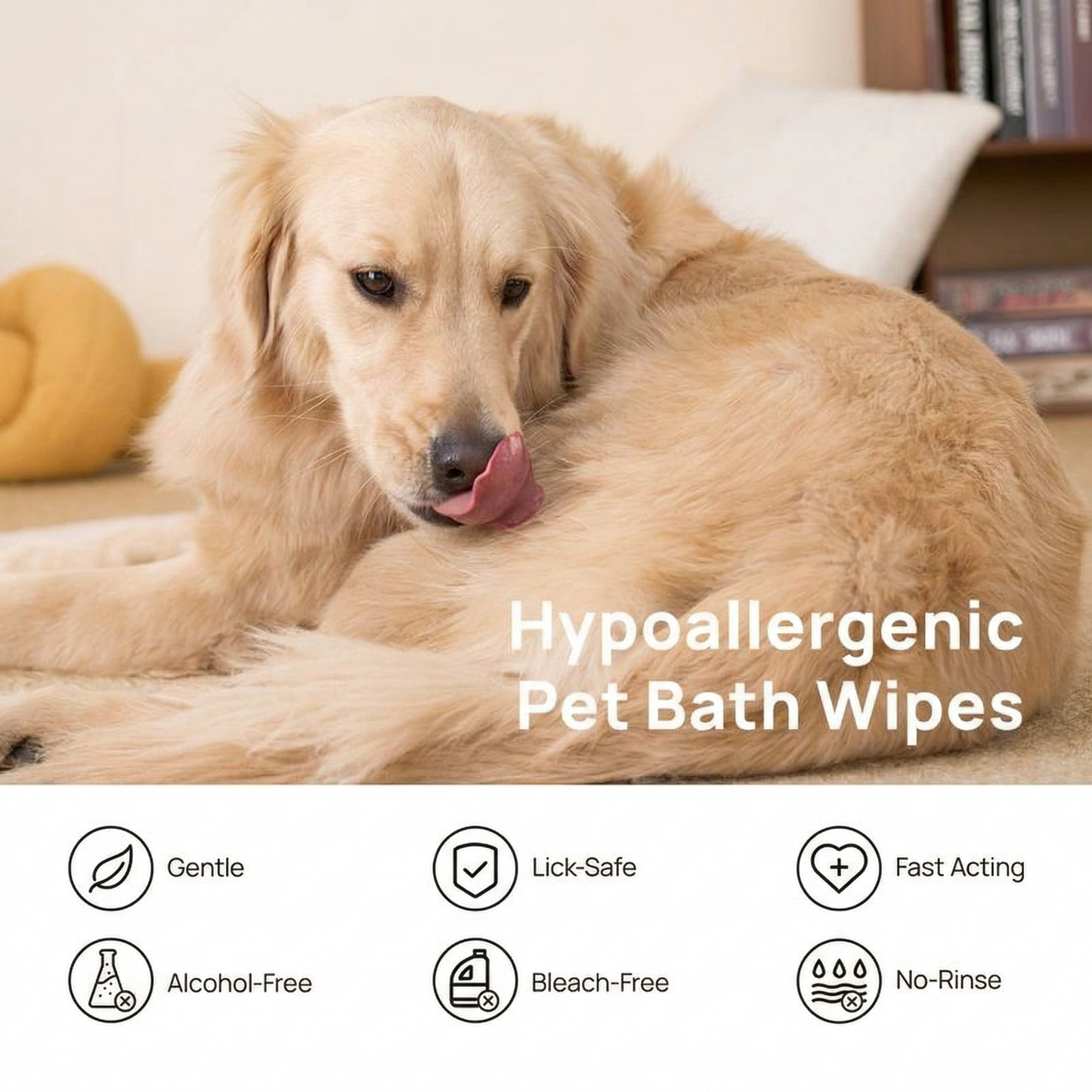 CuddleClean™ Cleaning & Deodorizing Pet Glove Wipes