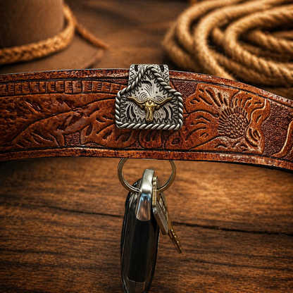 Personalized Western Initial Key Clip