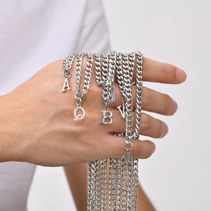 Initial Necklace for Him