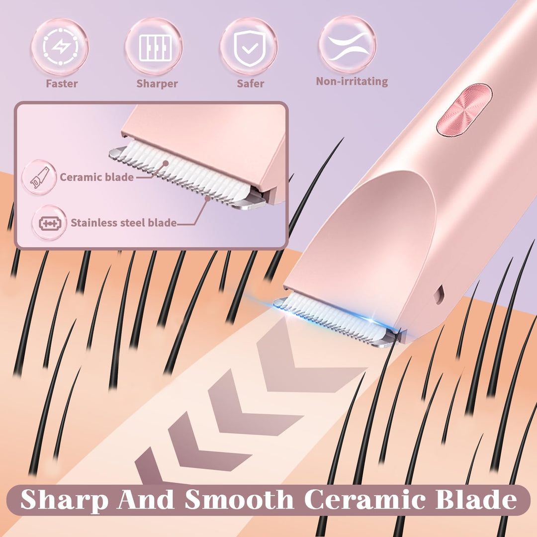 2-in-1 Women’s Shaver – Dual Head Precision Trimmer