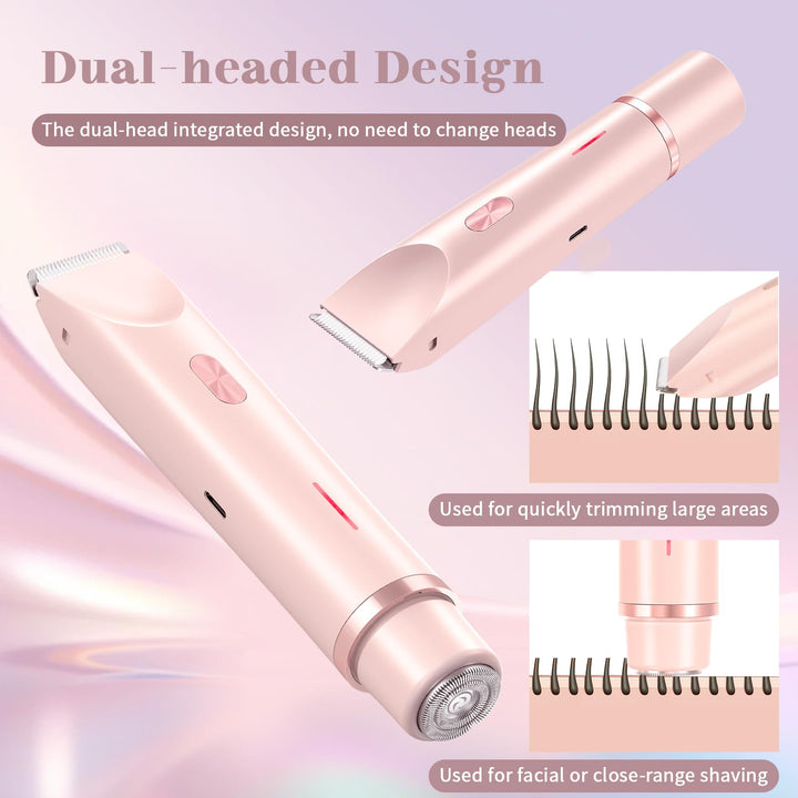 2-in-1 Women’s Shaver – Dual Head Precision Trimmer