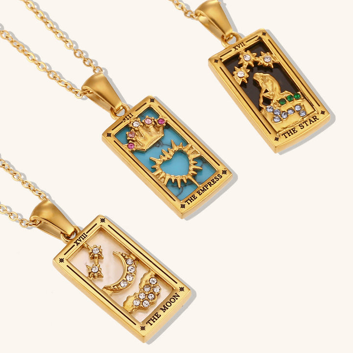 The Star - Tarot Reading Card Necklace